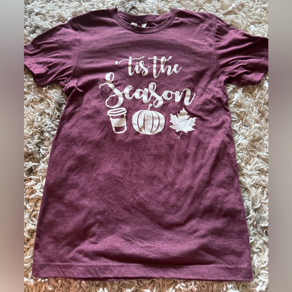 Bella Canvas Maroon 'Tis the Season Tee